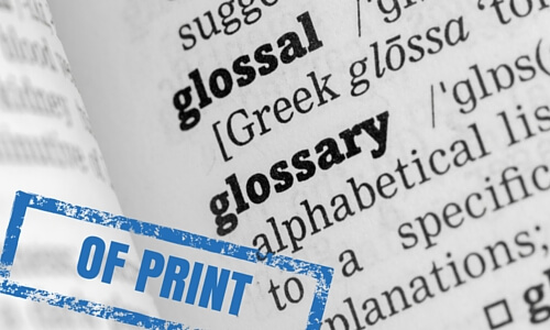 Image of a glossary