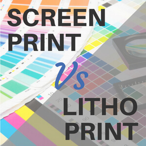 Screen printing vs litho printing
