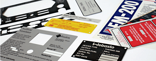 Industrial Labels image of various industrial labels