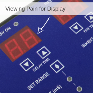 Lexan label with a viewing pain