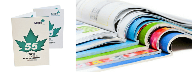 examples of printed brochures & booklets