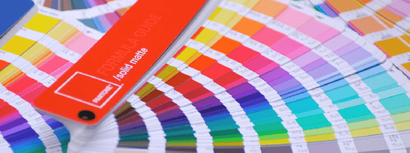 pantone colour match labels with swatch